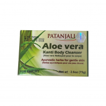 PATANJALI Kanti body cleanser Aloe vera Мыло травяное натуральное Алое Вера Канти 75г