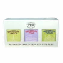 TPG Weekend Collection Tea Gift set 3in1 France Italiy Turkey Подарочный Набор  Чая Уикэнд Коллекция 3в1 Уикэнд во Франции Уикэнд в Италии Уикэнд в Турции 150г